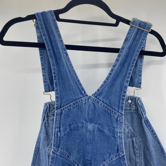 Berne Denim Bib Overalls Tag 48x30 Actual 46x26 Blue Workwear Chore Utility - Picture 8 of 16